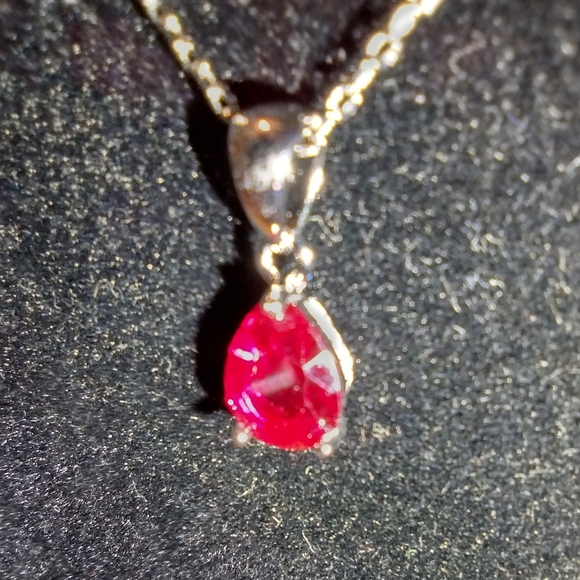 Natural authentic ruby sterling jewelery set - Picture 5 of 16